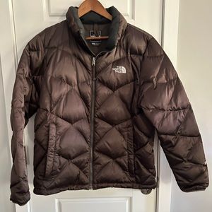 The North Face Aconcagua 550 Fill Goose Down Brown Puffer Coat Ski Jacket XL